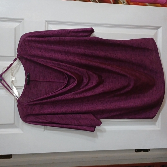 Apt. 9 Tops - Purple Crop neck top